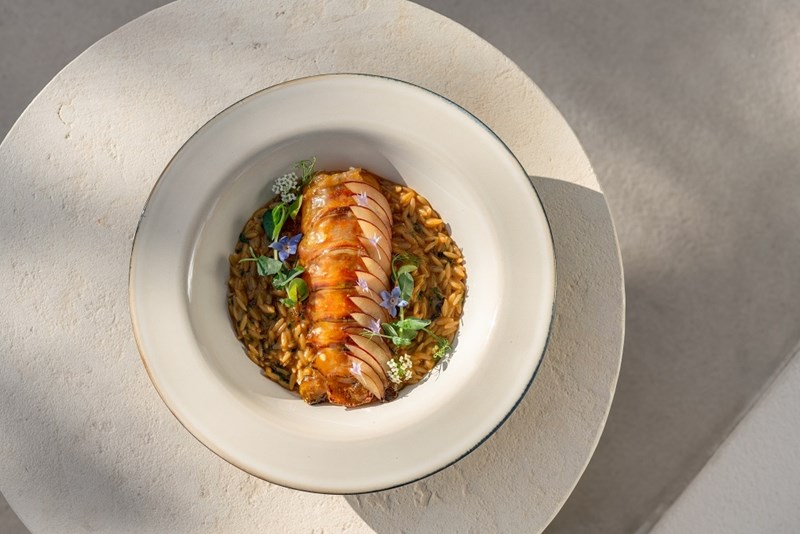 Ο αστακός στο εστιατόριο Paron