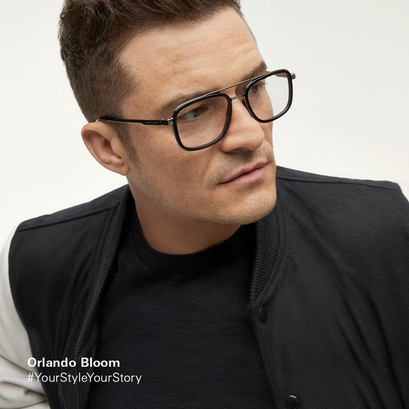 ORLANDO BLOOM IN BOSS GLASSES