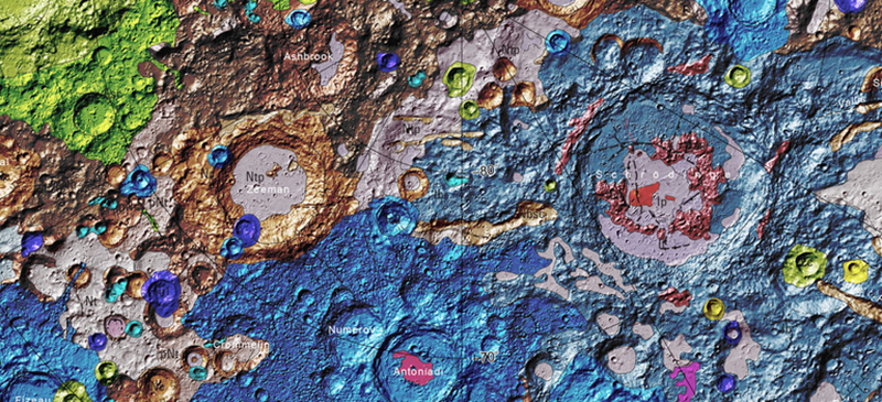 Γεωλογικός χάρτης Σελήνης