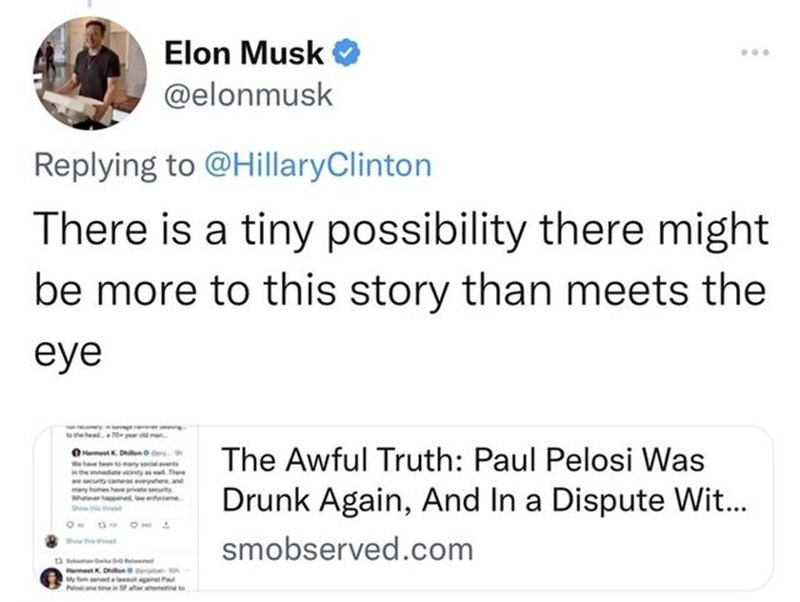 ELON MUSK'S TWEET