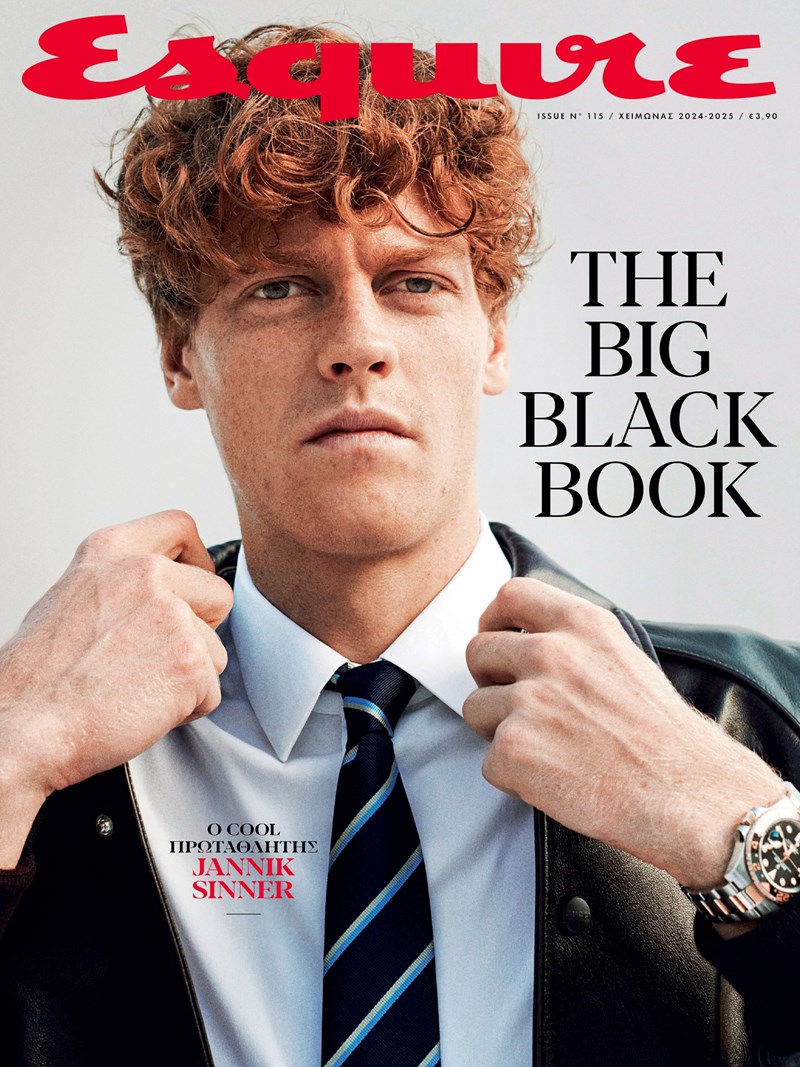 Jannik Sinner in Esquire Greece cover