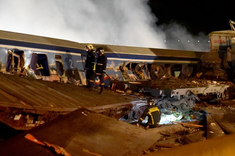 Σύγκρουση τρένων στα Τέμπη