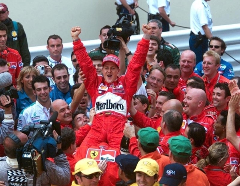 O Michael Schumacher στο Μονακό το 2001