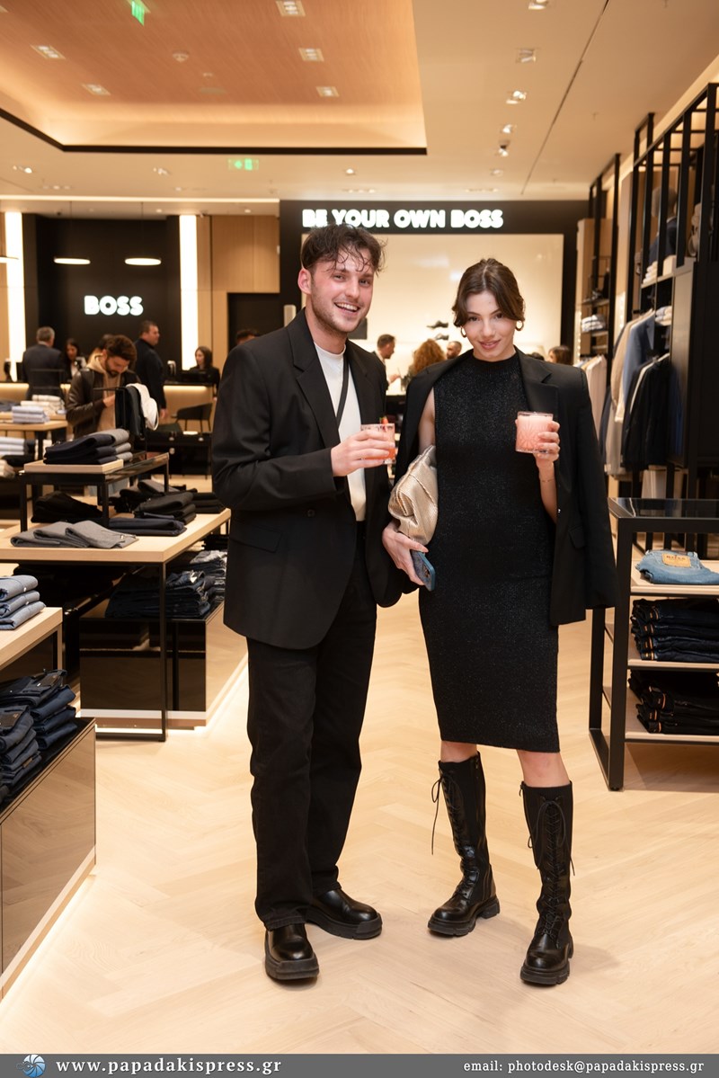 Από το opening event του νέου Hugo Boss store