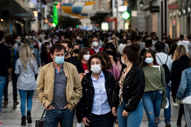 PEOPLE WITH FACE MASKS