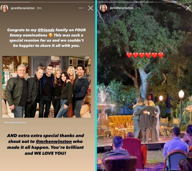 instagram stories Jennifer Aniston