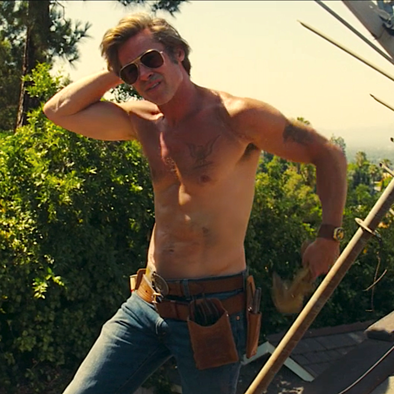 BRAD PITT SHIRTLESS