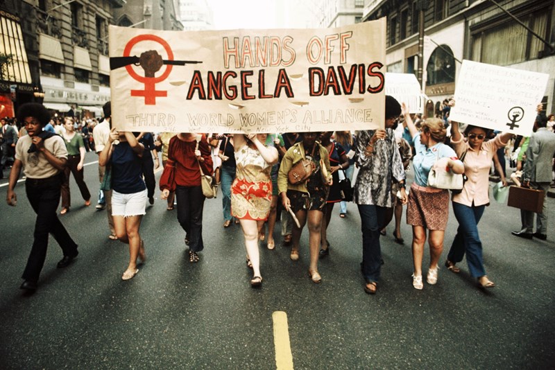 Angela Davis Νέα Υόρκη διαδήλωση