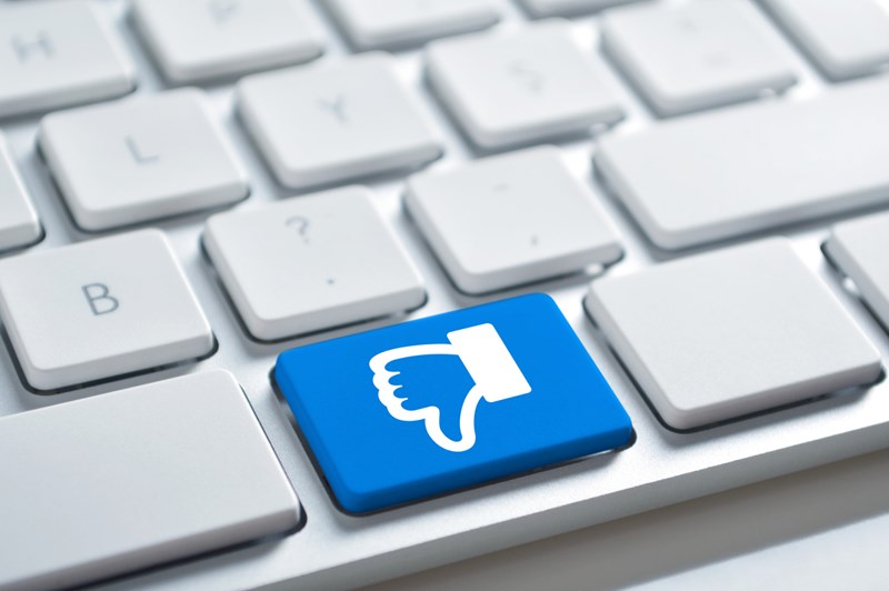 dislike σε πληκτρολόγιο