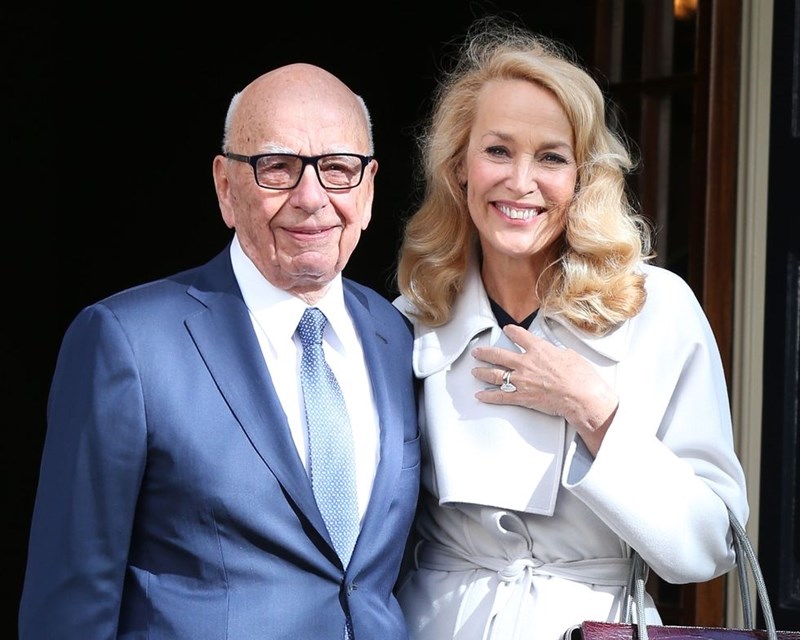 RUPERT MURDOCH & JERRY HALL