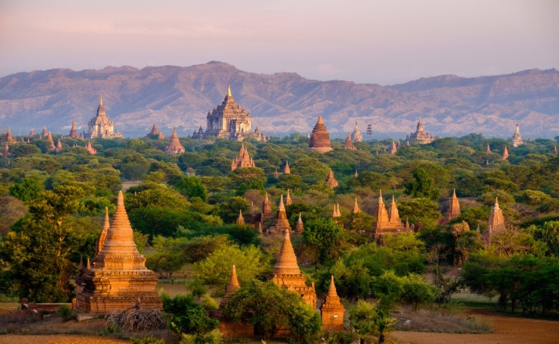 The Bagan area, Myanmar
