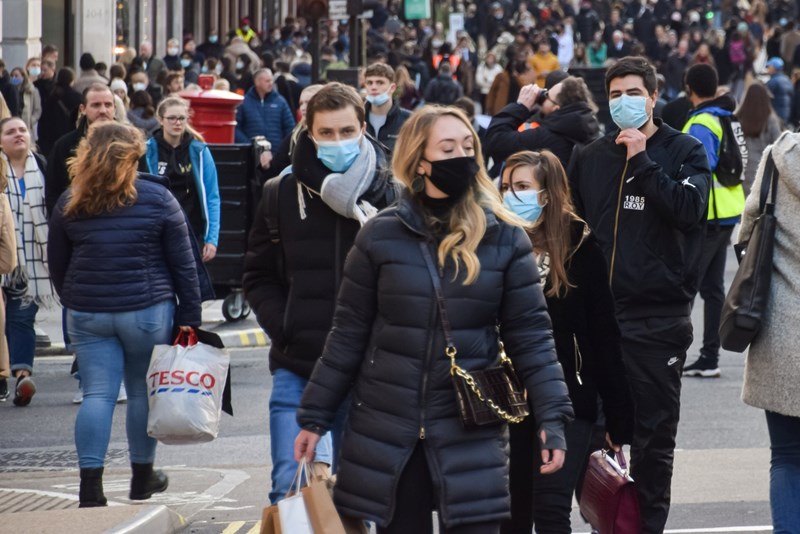 PEOPLE WITH FACE MASKS