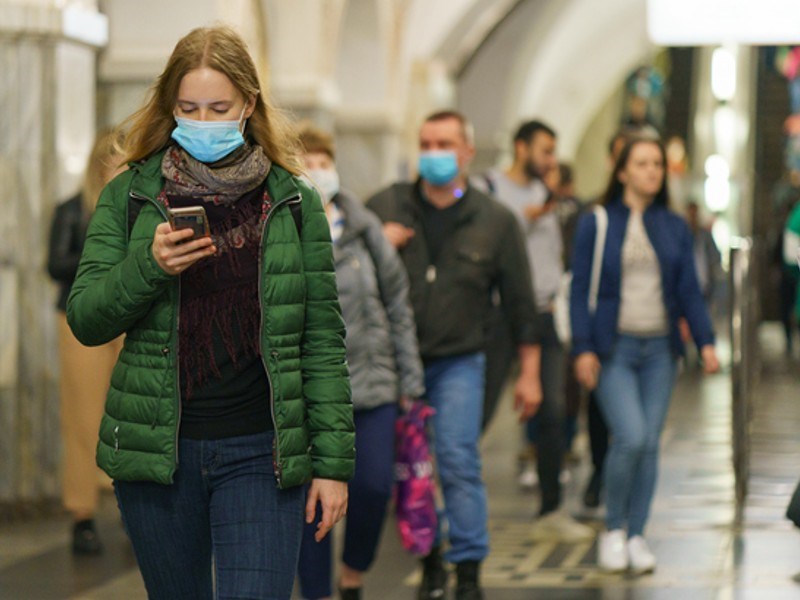 PEOPLE WITH FACE MASKS