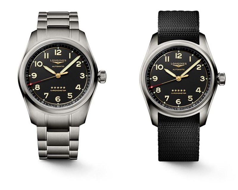 TWO VERSIONS OF A LONGINES WATCH