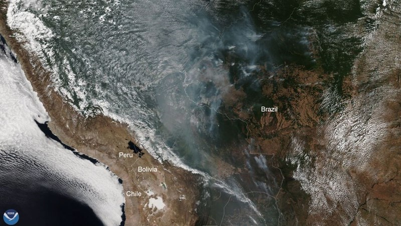 δορυφόρος καπνός πυρκαγιές