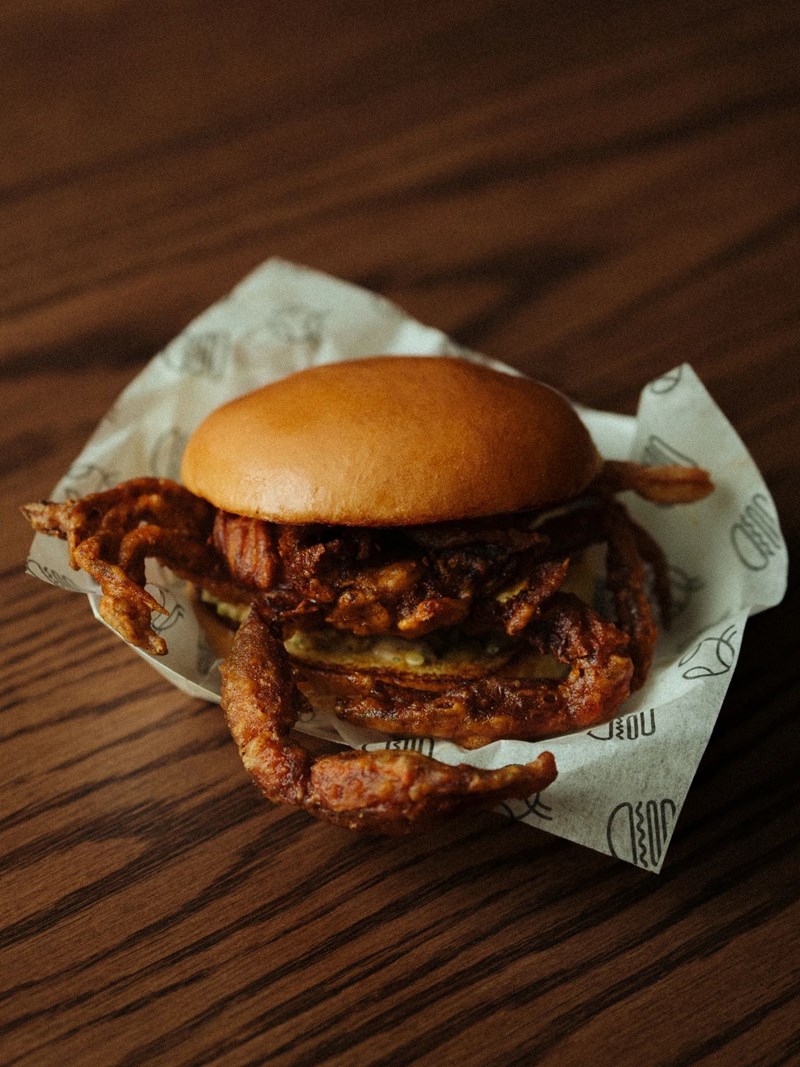 Burger με καβούρι