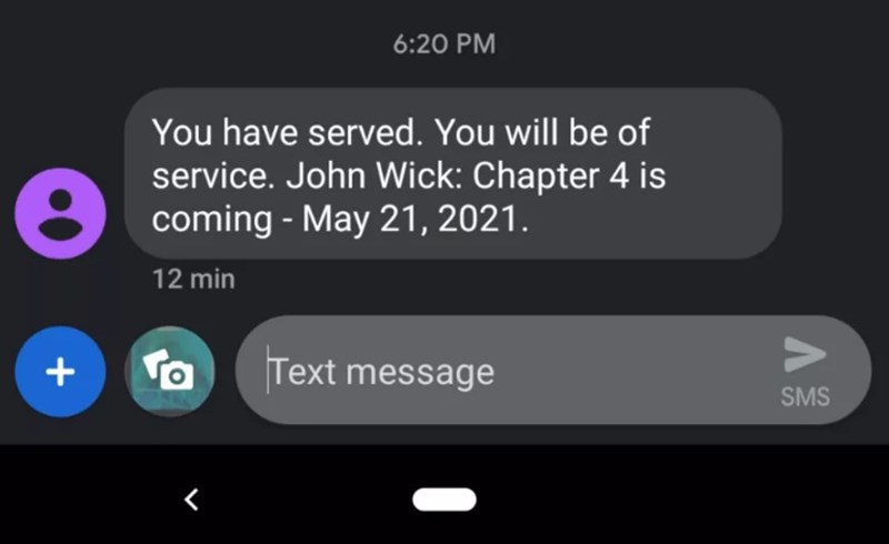 JOHN WICK 4 SMS