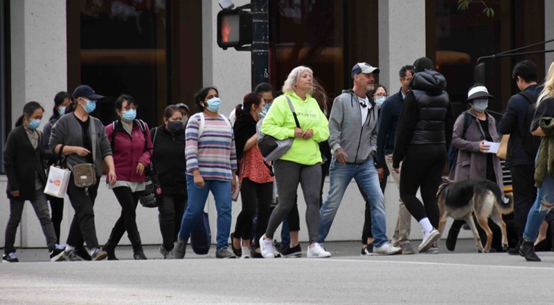 PEOPLE WITH FACE MASKS