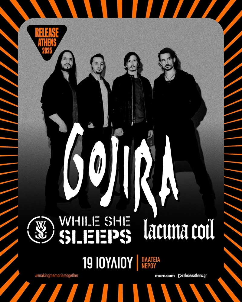 Οι While She Sleeps θα πλαισιώσουν τους Gojira και τους Lacuna Coil στο Release Athens 2025.