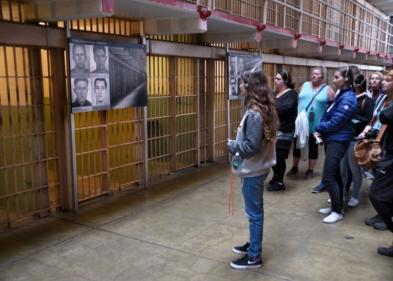 Τουρίστες στις φυλακές του Αλκατράζ