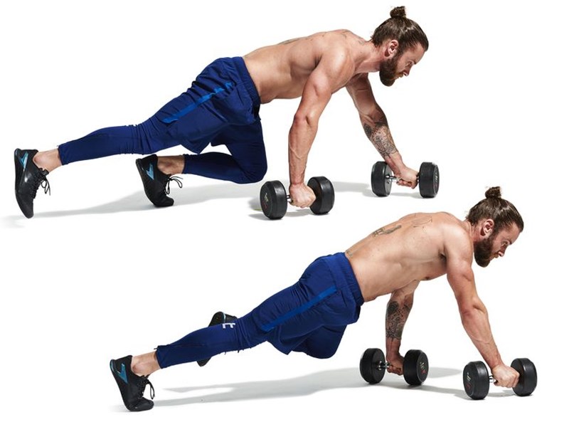 Bear crawl με αλτήρες