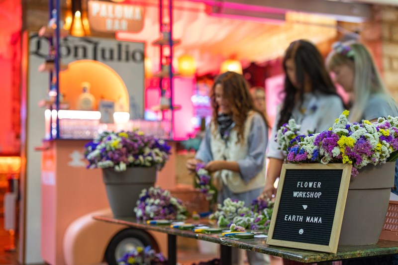 Το flower workshop στο event της Don Julio