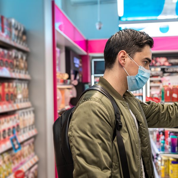 Βίντεο δείχνει την διασπορά του κορονοϊού σε σούπερ μάρκετ