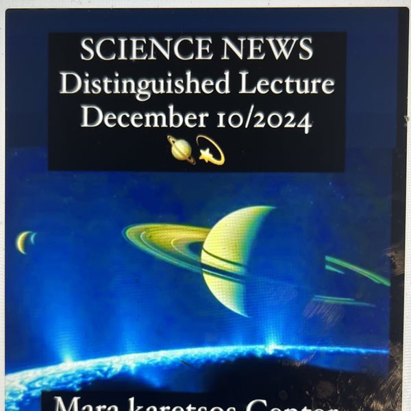 Με επιτυχία ολοκληρώθηκε η ομιλία "Η συνεισφορά της Ελλάδας και της Αμερικής στις τεχνολογικές εξελίξεις στο διάστημα" του  Κέντρο Πολιτισμού & Επιστήμης Mara Karetsos