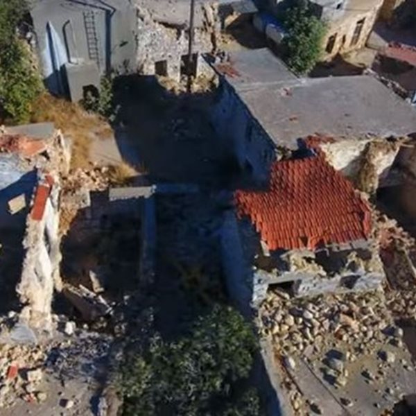 Βίντεο drone κατέγραψε την καταστροφή στην Κρήτη από το σεισμό
