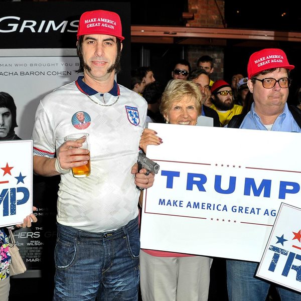 O Sacha Baron Cohen άφησε υπονοούμενα πώς ετοιμάζει ταινία για τον Trump