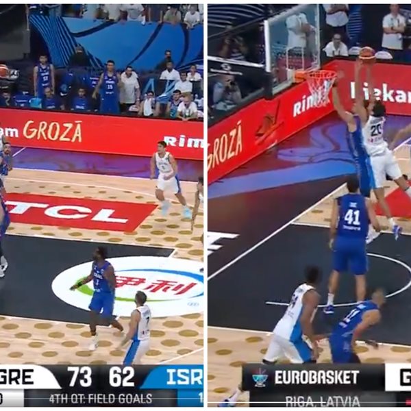 Το επικό στιγμιότυπο από το Ελλάδα-Ισραήλ που θέλουμε να βλέπουμε συνέχεια (βίντεο)