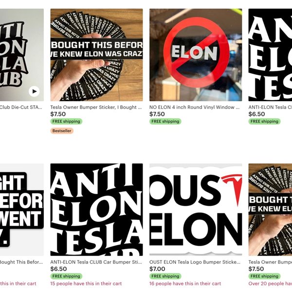 Αυτά είναι τα αυτοκόλλητα κατά του Elon Musk που έγιναν viral (εικόνες)