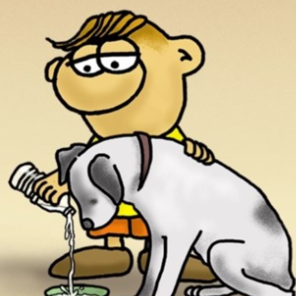 To εύστοχο σκίτσο του Αρκά για τα αδέσποτα τις ημέρες του καύσωνα