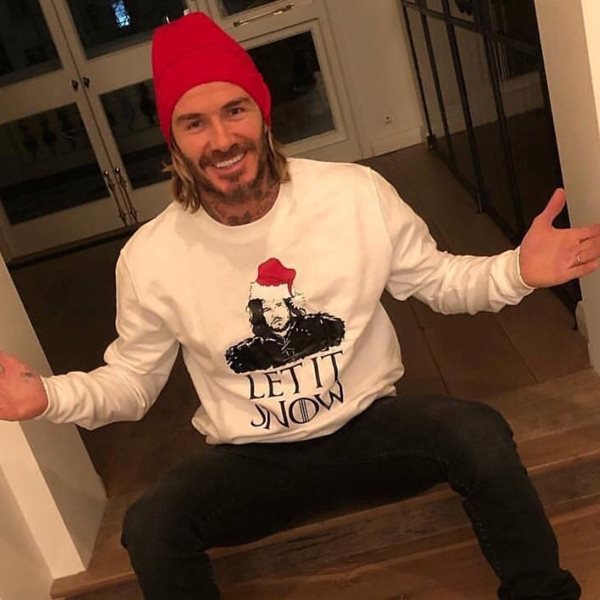 O David Beckham ξέρει πώς συνδυάζεται το GoT με τα χριστουγεννιάτικα πουλόβερ