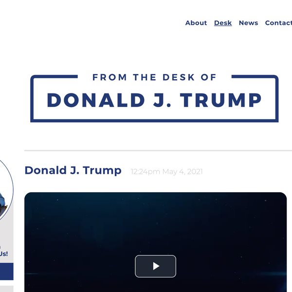 Σε άλλα νέα, έτοιμο τo social network του Donald Trump