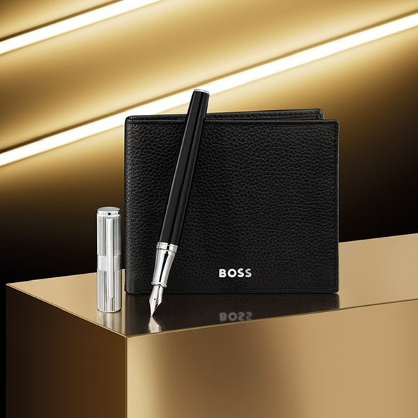 Στη νέα συλλογή οργάνων γραφής και δερμάτινων αξεσουάρ της Hugo Boss πρωταγωνιστεί η λεπτομέρεια