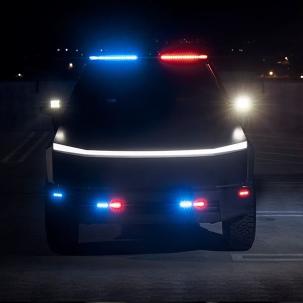 Το Tesla Cybertruck ως περιπολικό της αστυνομίας