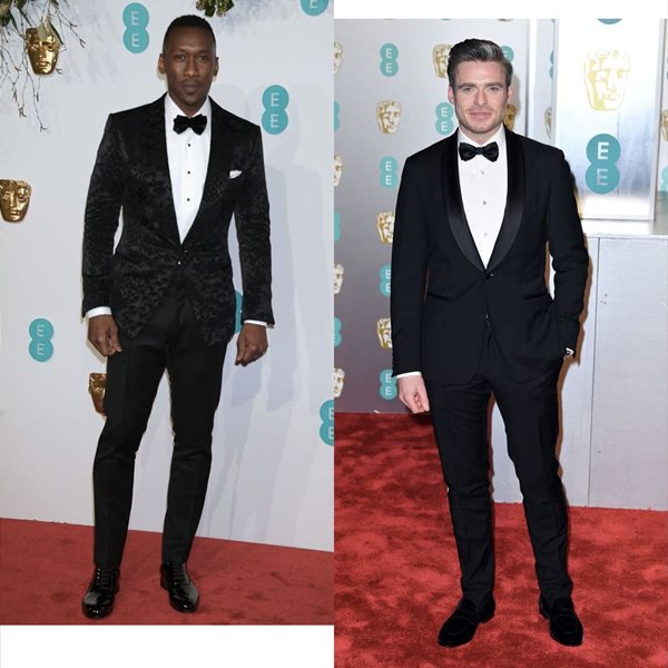 Παρέλαση από κομψά σμόκιν στο κόκκινο χαλί των BAFTAs