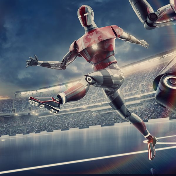 Ρομπότ που παίζουν ποδόσφαιρο επειδή, γιατί όχι;