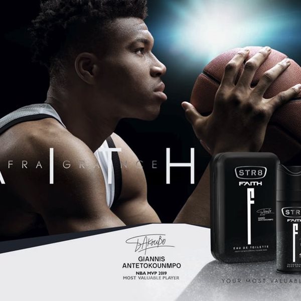 Faith by STR8, το άρωμα του Γιάννη Αντετοκούνμπο