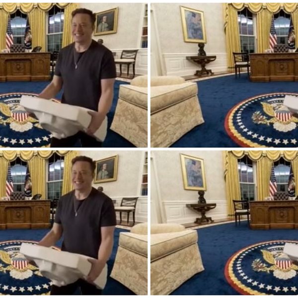 Ο Elon Musk πανηγύρισε τη νίκη Trump με έναν νιπτήρα στον Λευκό Οίκο