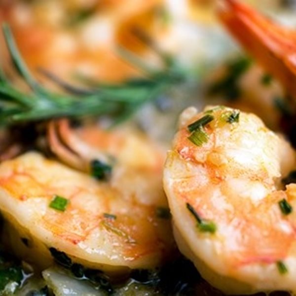 Γαρίδες κρασάτες, αρωματικές