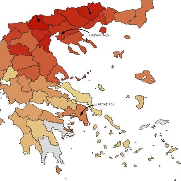 Ο διαδραστικός χάρτης με τη γεωγραφική κατανομή των θυμάτων κορονοϊού στην Ελλάδα