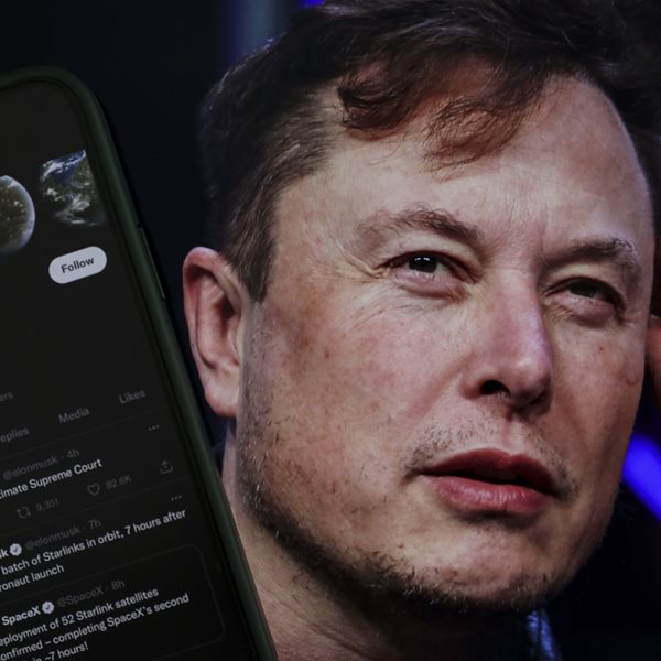 Ένα ελληνικό tweet στο timeline του Elon Musk