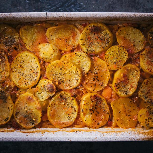 Πατάτες στον φούρνο με μπίρα