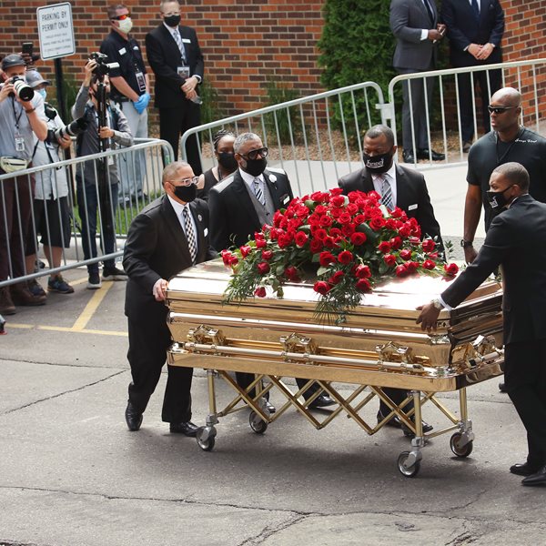 Στην εκδήλωση μνήμης για τη δολοφονία του George Floyd