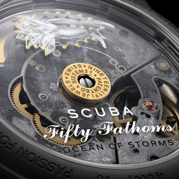 Το Bioceramic Scuba Fifty Fathoms ανακαλύπτει έναν έκτο ωκεανό, το Ocean Of Storms