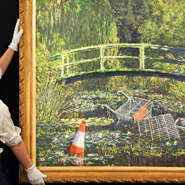 Στο σφυρί το έργο Show me the Monet του Banksy