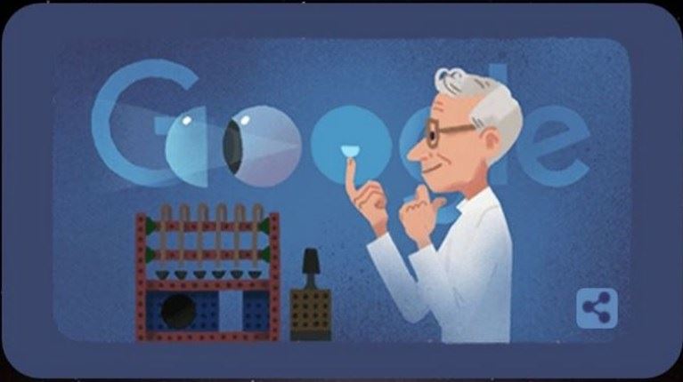 O Otto Wichterle, o εφευρέτης των φακών επαφής έγινε Google Doodle