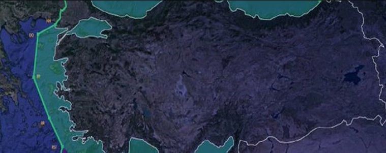 Η Τουρκία παρουσίασε χάρτη με τον οποίο διεκδικεί το μισό Αιγαίο